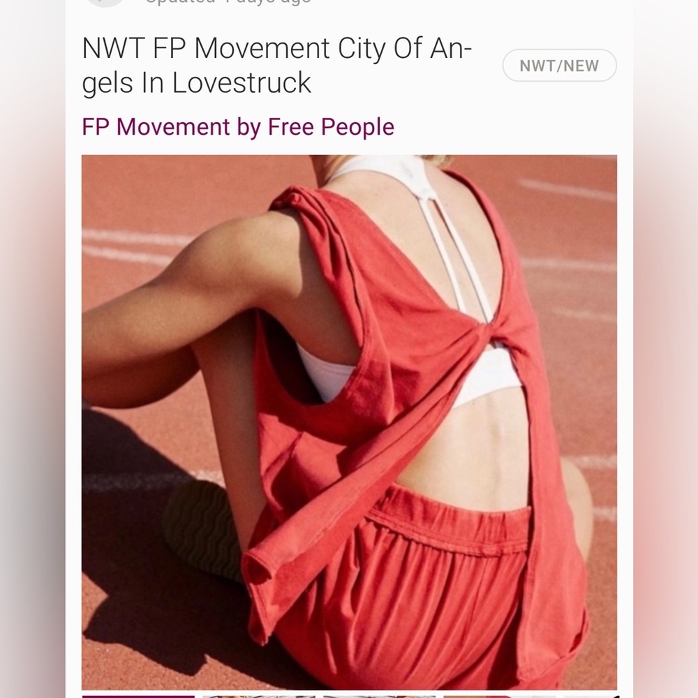 NWT Free People City of Angels Tank *ONLY*